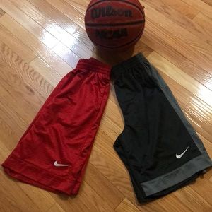 Two Pairs Nike Boys Basketball Shorts